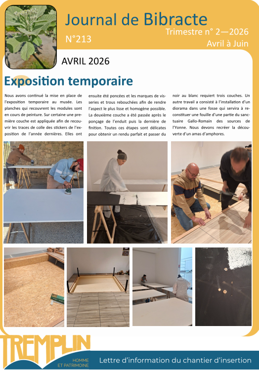 journaux chantier tremplon h&p bibracte 2026 t02